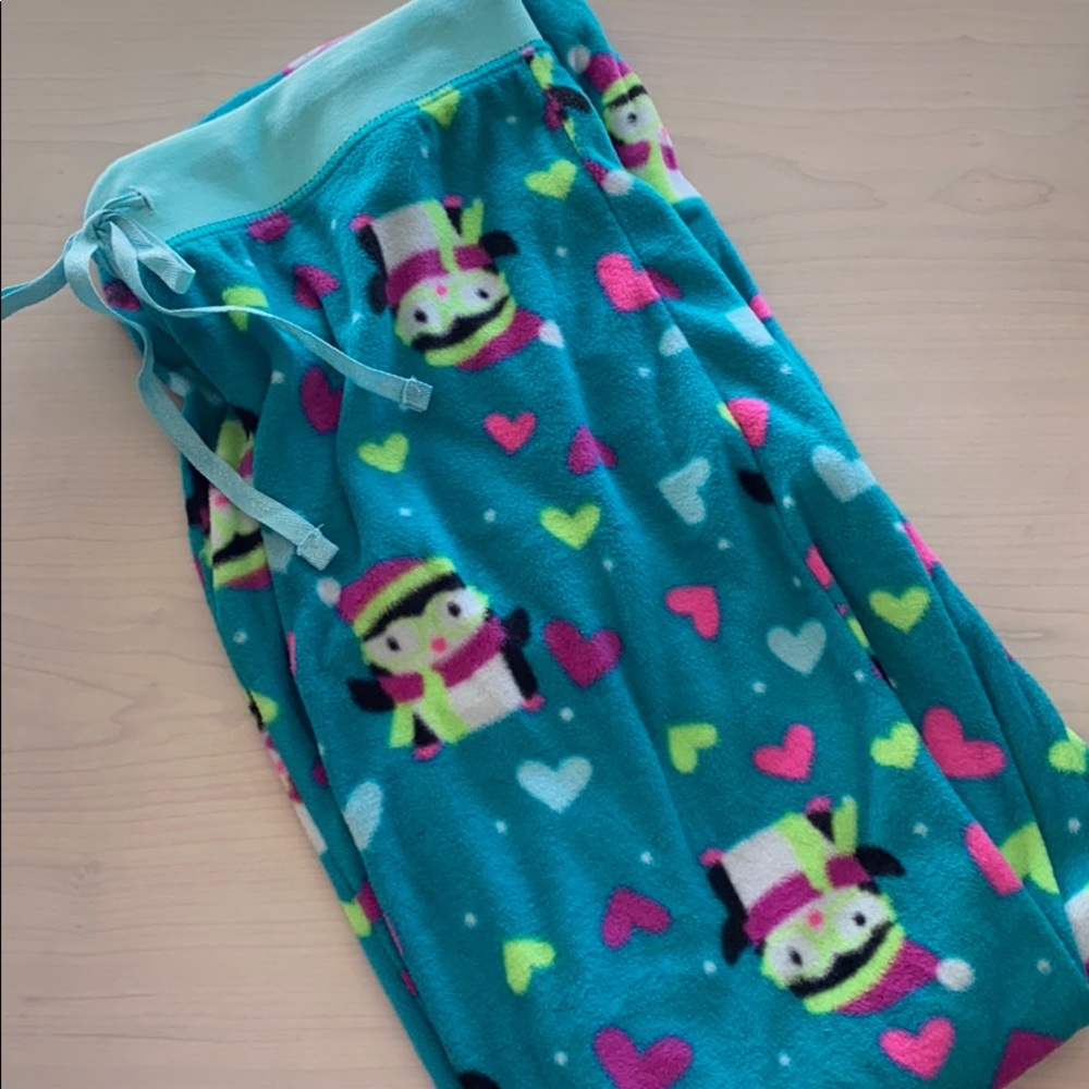 Winter penguin sleep pants